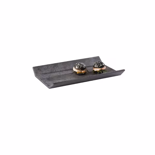 (6 stuks) GN-dienblad - ELEMENT - Melamine - GN 1/4 - hoogte: 35mm - Grijs - geschikt voor vaatwasser