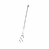 (4 pz) Forchettone da carne - a 3 punte - Lunghezza: 500mm - Extra lungo - acciaio inox