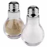 (12 stuks) Peper- en zoutstrooiers - RVS/Glas - Ø60mm - H100mm - 100ml