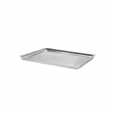 Serving Tray - Stainless Steel - with Rim - 393x268x40mm