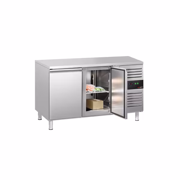 Commercial Counter Freezer ECO - 1360x700mm - with 2 doors - capacity 282 litres