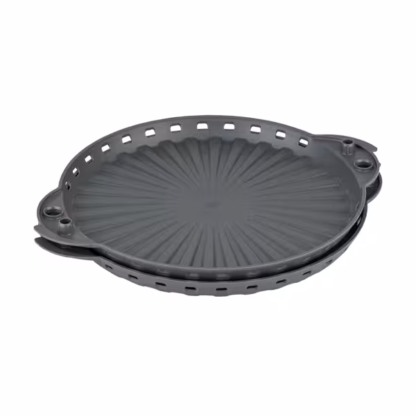 (6 szt.) Wielorazowy pojemnik na pizzę - do Ø 22cm pizzy - Szary