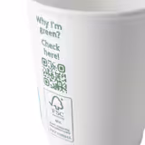 (500 pezzi) Bicchiere di carta Coffee to go - doppia parete - 200ml - 8 oz - Ø 80mm - bianco