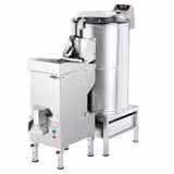 Pelapatate elettrico professionale da banco con filtro su scarico con timer - 600kg/h - 1500W - 400V - incl. tagliapatate