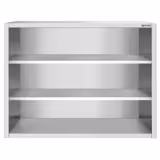 Armoire murale en acier inoxydable PREMIUM - 1200x400mm - sans portes (ouvert) - 1000mm de haut