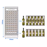 Weinkühlschrank - 1 Klimazone - 350 Liter - max. 127 Flaschen