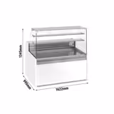 Vitrina para pasteles / Expositor refrigerado de esquina - 1,62 m / 0,98 m