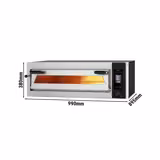 Elektromos pizzasütő - 4x 35cm - Digitális