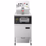 Friggitrice a pressione professionale elettrica su mobile - 24L - 13,5kW - controllo elettronico della temperatura - con filtrazione olio integrata