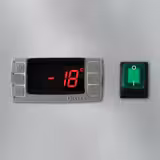 Bäckerei-Tiefkühlschrank Edelstahl ECO - EN 600x800 - 600 Liter - mit 1 Tür, Schienen & Tragroste