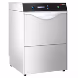 Dubbelwandige Compacte glazenspoelmachine - Elektronisch - 2,97kW - incl. waterontharder - met afvoerpomp, wasmiddel- & glansspoelmiddeldoseerpomp