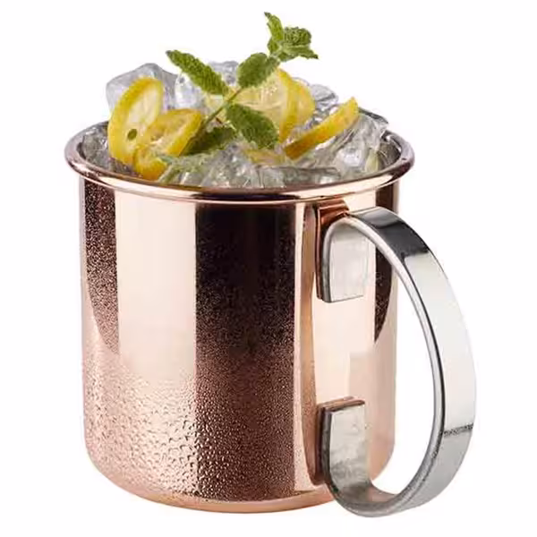 (6 stycken) Muggar – MOSCOW MULE – 450 ml – Koppar – med kromhandtag