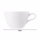(6 pieces) SELTMANN WEIDEN | Porcelain Coffee Cups Coup Fine Dining – 350 ml - White - High-Gloss