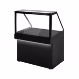 Warm buffet TORONTO - 1300mm - zwart front - met warmhoudplaat