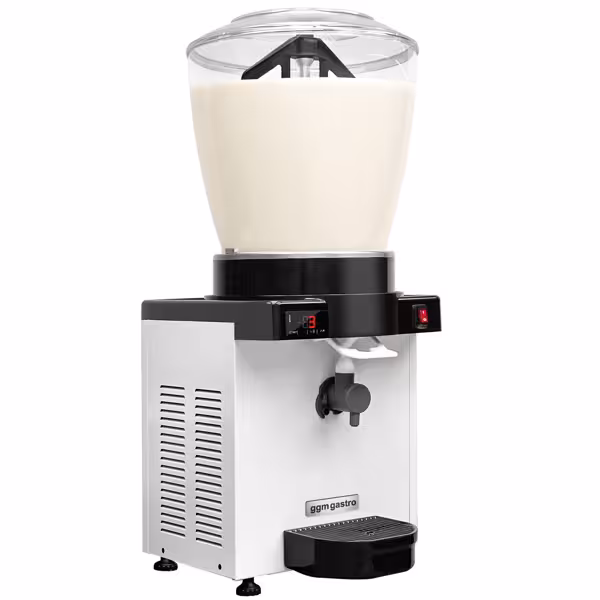 Distributore di bevande fredde - 22 litri - 500W - per ayran con schiuma - bianco