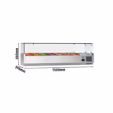 Opzetkoelvitrine ECO - 1500x395mm - 6x GN 1/3