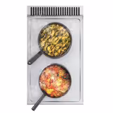 Commercial Electric Hob, 2 Solid Hotplates ECO - 600 mm deep - 4 kW