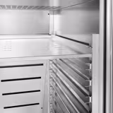 Armoire de conservation pour bacs à glace négative Inox AISI 304 - 600 x 800 - 650 L - avec 1 porte - p.ex. pour 48× bacs à glace 5L ou 32× bacs 7L