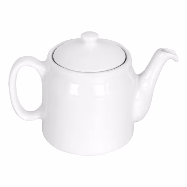 Theepot voor thee - 1,2 liter - Porselein - wit