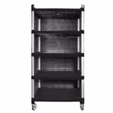 Servierwagen - 5 Etagen - geschlossen - 800x500x1600mm - Tragfähigkeit: 250 kg - mit leisen Rollen