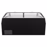 Wyspa mroźnicza HELSINKI - 1850x850mm - 523l - szklana pokrywa przesuwna - szyba frontowa - Czarny - część czołowa