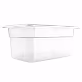 (6 Pezzi) Contenitore in Policarbonato GN 1/4 - Trasparente - Altezza: 150 mm