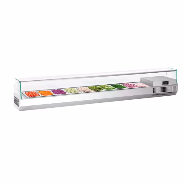 Opzetkoelvitrine PREMIUM PLUS - 2300x413mm - 10x GN 1/3