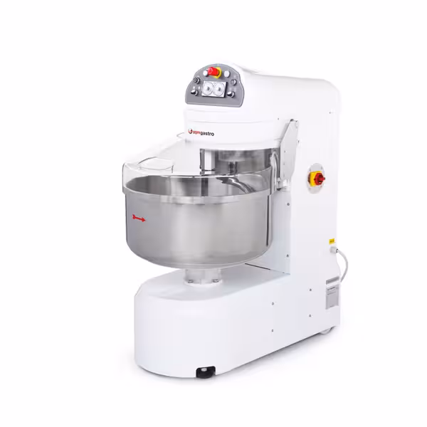Spiralblandare - 117 l / 60 kg - 2 hastigheter - fast kittel - med timer - 400 V