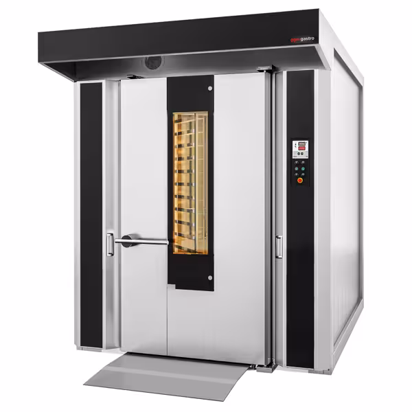 Commercial Gas Rotary Rack Bakery Oven – Digital controls-steam injection-50–300°C-no rack trolley