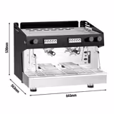 Commercial Espresso Machine Compact - 2 Group - Manual - Pre-infusion System & 2 Steam Wands