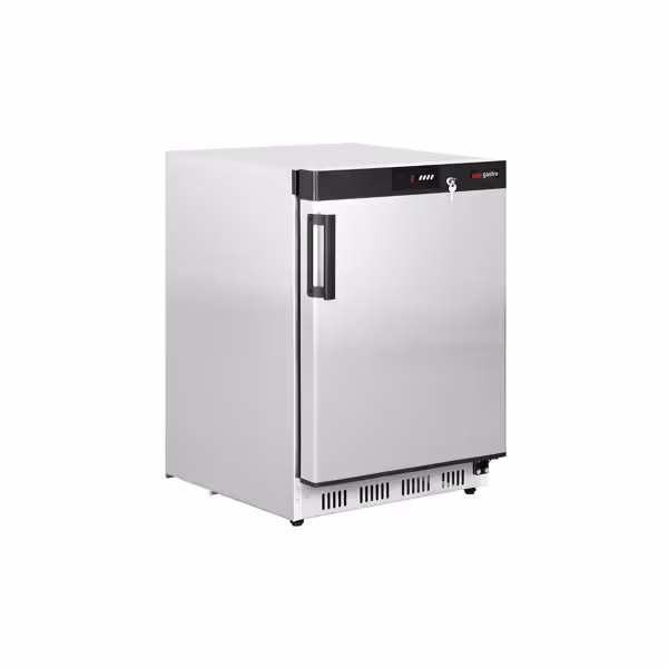 Frigider de depozitare PREMIUM din oțel inoxidabil - 200 litri - cu 1 ușă - interior ușă din plastic