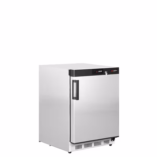 Tafelmodel Voorraadkoelkast RVS PREMIUM - 200l - met 1‑deurs dichte deur - binnenzijde kunststof