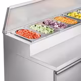 Saladetă PREMIUM - 1510x800 mm - 2 uși - pentru 8x GN 1/3 recipiente