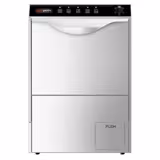 Lave-vaisselle professionnel - Panier 50x50cm - Commandes mécaniques - 3,55kW - avec pompe de vidange + pompes doseuses détergent et liquide de rinçage