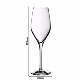 (6 sztuk) WMF | DIVINE – kieliszki do szampana – 265 ml – z oznaczeniem poziomu napełnienia