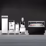 Profesyonel Dondurma Teşhir Vitrini ADAM - 1200mm - Fanlı Soğutma - LED Aydınlatmalı - 12 x 5L veya 8 x 7L Dondurma Küveti - Siyah