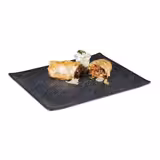 (6 stuks) GN-dienblad - DARK WAVE - Melamine - GN 1/2 - hoogte: 20mm - Zwart