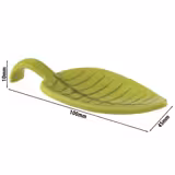 (50 szt.) Łyżka do finger food - LEAF - Melamina - 100x45x10mm - Zielony