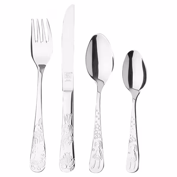 (4 pieces) ZWILLING | Children’s Cutlery Set – Stainless Steel - Grimm’s Fairy Tales - Age 3+