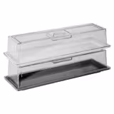 (6 szt.) Pokrywa do tacy ekspozycyjnej - do tacy - GN 2/4 - poliwęglan - 530x162mm - Wysokość: 105mm