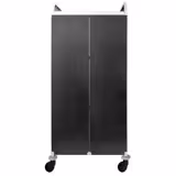 Rvs Dienbladwagen - voor 2x 30 dienbladen - GN 1/1 - met stille zwenkwielen