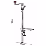 Ouvre-boîtes manuel professionnel de table - Longueur de tige : 640mm - acier inoxydable