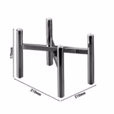(3 pcs) Buffet Stand - Stainless steel - Chrome - Height: 170mm - suitable for platters & plates from 210mm