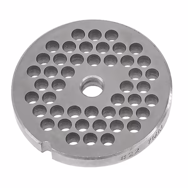 Lochscheibe - 7mm - Größe 22 - passend für Fleischwölfe FWFC450 & FWFC650