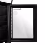 GASTRO-COOL | Frigorifero pubblicitario con cappa illuminata - 21 litri - con 1 porta in vetro - Nero