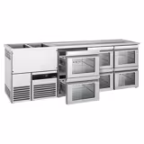 Direct Draw Beer Dispenser / Kegerator PREMIUM - 2500x700mm - 6 Drawers