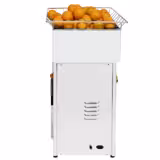 Elektrische Orangenpresse - mit automatischer Fruchtzufuhr & Ablasshahn - Silber