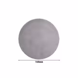 (6 pieces) SELTMANN WEIDEN | Porcelain Coupe Dinner Plates – Grey - Ø 16.5 cm - Flat