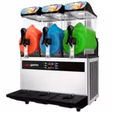 Slush-Maschine - 3x 12 Liter - 1,1 kW - Digital - Schwarz/Silber