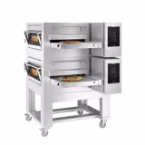 (2 Units) Commercial Gas Conveyor Oven – 2000 x 1550 mm – Touch Control – 650 mm Belt Width – incl. Stand